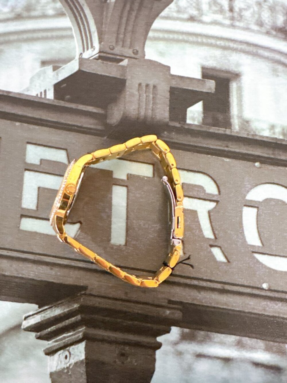 Michael Kors MK4575 Tibby Three-Hand Glitz Gold Steel Strap Watch - Picture 4 of 6